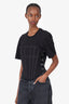 Dion Lee Black Corset T-Shirt Size 6