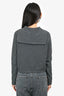 Pre-Loved Chanel™ Grey Cashmere Button Up Sailor Cardigan Size 38