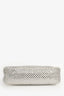 Prada White Satin Crystal Re-Edition Mini Shoulder Bag