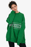 We11done Green Cotton Oversized Logo Crewneck Size OS