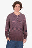Missoni Pink/Black Striped Knitted Polo Shirt Size 52 Mens