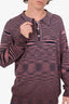 Missoni Pink/Black Striped Knitted Polo Shirt Size 52 Mens