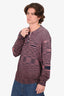 Missoni Pink/Black Striped Knitted Polo Shirt Size 52 Mens