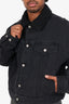 MM6 Maison Margiela Black Relaxed Denim Sport Jacket Size 48