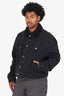 MM6 Maison Margiela Black Relaxed Denim Sport Jacket Size 48