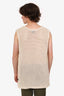 Stussy Cream Crochet O’dyed Mesh Tank Top Size XL Mens