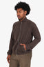 Dries Van Noten 19AW Brown Plaid Print Track Jacket Size XL Mens