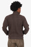 Dries Van Noten 19AW Brown Plaid Print Track Jacket Size XL Mens