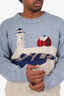 Bode Blue Wool Lighthouse Crew Knit Sweater Size L/XL Mens