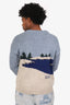Bode Blue Wool Lighthouse Crew Knit Sweater Size L/XL Mens