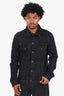 Off-White Black Denim Button Down Jacket Size L Mens