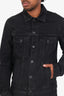 Off-White Black Denim Button Down Jacket Size L Mens