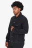 Off-White Black Denim Button Down Jacket Size L Mens