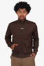 Courrèges Brown Embroidered Logo Track Jacket Size M Mens