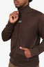 Courrèges Brown Embroidered Logo Track Jacket Size M Mens