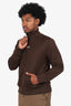 Courrèges Brown Embroidered Logo Track Jacket Size M Mens