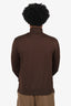 Courrèges Brown Embroidered Logo Track Jacket Size M Mens