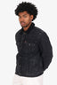 Supreme X Levi's 2016 Black Denim Bleached Sherpa Trucker Jacket Size M Mens