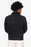 Supreme X Levi's 2016 Black Denim Bleached Sherpa Trucker Jacket Size M Mens