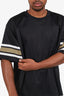 Stussy FW23 Black Surfman Mesh Football Jersey Top Size L Mens
