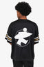 Stussy FW23 Black Surfman Mesh Football Jersey Top Size L Mens