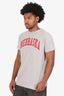 Off-White Grey Nebraska Print T-Shirt Size XS Mens