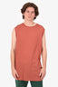 Dries Van Noten Orange Sleeveless Top Size XL Mens