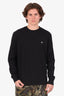 Marine Serre Black Moon Logo Embroidered L/S T-Shirt Size L Mens