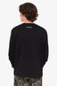 Marine Serre Black Moon Logo Embroidered L/S T-Shirt Size L Mens