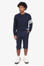 Balenciaga Navy Cropped Trousers Size 50 Mens