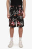 Prada Spring 2014 Black Hawaiian Hula Girl Print Shorts Size 46 Mens