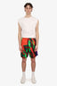 Dries Van Noten SS20 Multicolour Yoshirotten Collage Print Shorts Size 48 Mens