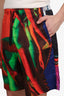 Dries Van Noten SS20 Multicolour Yoshirotten Collage Print Shorts Size 48 Mens