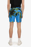 Blue Sky Inn Blue Palm Tree Print Swim Shorts Size S Mens