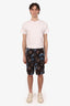 Undercover SS21 Black Floral Printed Shorts Size 2 Mens