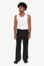 Wales Bonner Black Wool Shell Trim Études Trousers Size 48 Mens