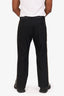 Wales Bonner Black Wool Shell Trim Études Trousers Size 48 Mens