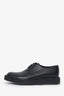 Saint Laurent Black Leather Lace-Up Creepers Size 39