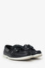 Saint Laurent Black Leather Boat Shoes Size 41