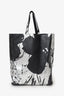 Calvin Klein 205W39NYC x Andy Warhol Black/White Leather Flower Print Tote