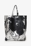 Calvin Klein 205W39NYC x Andy Warhol Black/White Leather Flower Print Tote
