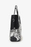 Calvin Klein 205W39NYC x Andy Warhol Black/White Leather Flower Print Tote