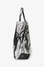 Calvin Klein 205W39NYC x Andy Warhol Black/White Leather Flower Print Tote