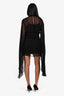 Rat & Boa Black Sheer Bell Sleeve Dress Size XS