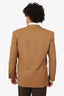Valentino Brown Wool Single Breasted Blazer Size 50 Mens