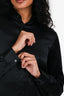 LILYSILK Black Silk Button-Up Blouse Size 2