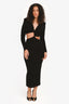 Misha Black Cutout Maxi Dress Size 2