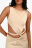 Baobab Beige Shimmery Cutout Maxi Dress Size XS