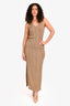 Dagmar Gold Shimmery Knit Tank Top + Maxi Skirt Set Size XS