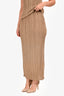 Dagmar Gold Shimmery Knit Tank Top + Maxi Skirt Set Size XS